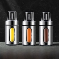 [Hot A New] Stainless Steel Glass Oil Bottle Soy Sauce Vinegar Pot Seasoning Bottle Kitchen Home Use