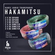 BOOM Hakamitsu transparent audio cable 2X30 50 80 30 Yard 30 Meters Speaker cable per roll