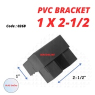 aluminium 1 X 2-1/2 two way PVC Outer Corner Hollow Bracket Code 026