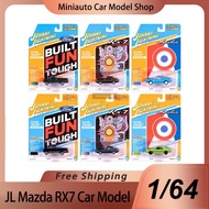 New In Stock Jl 1:64 Mazda Rx7 Ford Pickup Amc Transport Trailer Alloy Miniature Diecast Model Muscl