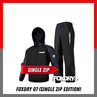 FOXDRY 07 Single Zip Edition Premium Raincoat Windbreaker Baju Hujan