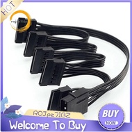 4Pin IDE to 5-Port Power Supply Cable 4Pin Molex to Multi SATA Port 18AWG Wire Power Cord For Hard D