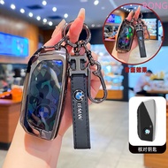 Key Fob Cover Shell Case Metal Fits for 2024 2025 BMW IX IM I5 M60 X5 X7 X6 IX I7 Remote Car Key For