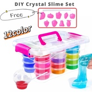 Crystal Slime Box of 12 pcs DIY Slime Kit DIY Slime Crystal Slime Kids Toy Slime