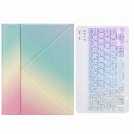 全城熱賣 - H-109S3 后三折三色背光藍牙鍵盤皮套 適用於iPad Pro 11 inch 2021 & 2020 & 2018 / Air 2020 10.9（彩虹）