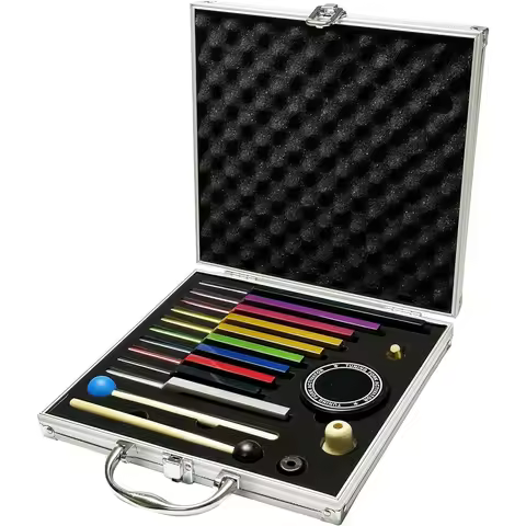 Solfeggio Tuning Fork Set - 10 Multicolour Tuning Forks Perfect for DNA Healing with Exquisite Alumi