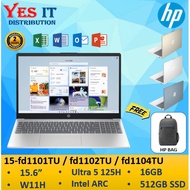HP Laptop 15-fd1101TU / 15-fd1102TU / 15-fd1104TU (Intel Ultra 5 125H, 16GB DDR5, 512GB SSD, Intel Arc Graphic, 15.6 FHD