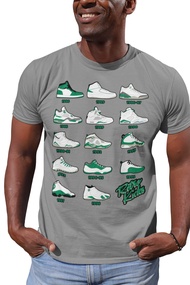 Shirt to Match Jordan Lucky Green Retro Jordan Sneakers 1 2 3 4 5 6 7 8 9 10 11 12 13, Tee to Match 