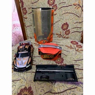 USED Auldey Race-Tin RC Remote Control Car Mitsubishi Lancer 40Mhz working (Hard body shell)