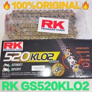 RK GOLD O-RING CHAIN GS 520 KLO2 120L 100% ORIGINAL