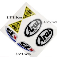 Small Beam Parts ARAI Helmet Sticker With Manufacturer Brand RX7X RX7RR5 RAM4 Lens