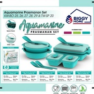[READY] Prasmanan Set - Kotak#tupperware set sayur lauk Aquamarine
