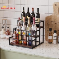 Coffee Syrup Rack 3-Storey Storage Rack Wine Rack Wine Rack Kitchen Seasoning