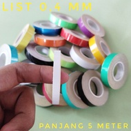 list gulung list velg motor list ukuran lebar 4 Mili panjang 5 meter list velg motor list velg mobil