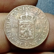 Coin Nederland indie 1/2 cent 1938