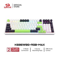 Redragon K686 Wbg 98 Keys Wireless Gasket RGB Gaming Keyboard 3-Mode PBT W/Hot-Swap Socket Dedicated