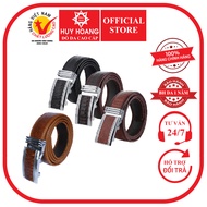 4P woven ostrich leather men's belt in black, brown, cow yellow, red brown HP4458-62-66-70