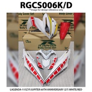 Rapido Cover Set Yamaha Lagenda 115Z Fi Jupiter 60th Anniversary (27) Red White Accessories 115 115F