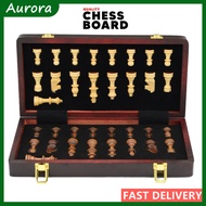 Luxury Magnetic Chess Set Traditional Wooden Folding Chess board Handwork Solid Wood Portable Chess Game