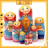 Matryoshka B90 Russian Ballet Flats Set Of 9 23 cm High