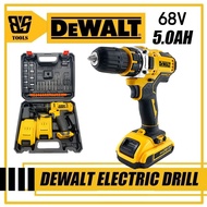Dewalt Cordless Drill Batteri Rechargeable Hammer Drill Drill Cordless Screwdriver Hand Drill Mesin 