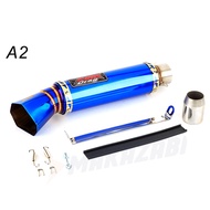 ท่อไอเสียรถจักรยานยนต์ KING ลากทรงสี่เหลี่ยมแบบหน้าจอสำหรับ Y16zr Y15 Lc135 Wave125 Raider150 LC150