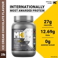 MuscleBlaze Biozorb Iso-Zero, Low Carb (Ice Cream Chocolate, 2lbs / 907g) | 27g Pure Whey Protein Is