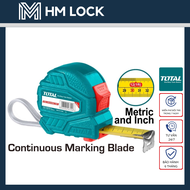 THƯỚC KÉO THÉP NỀN VÀNG 8mx25mm TOTAL - HÀNG CHÍNH HÃNG - TMT126381 - HM LOCK