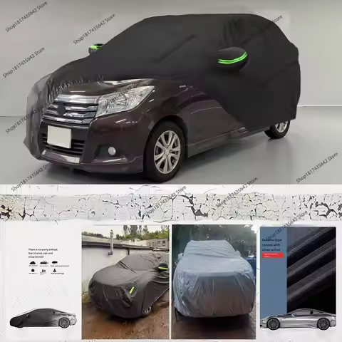 Car Cover for Suzuki Solio Outdoor Full Car Covers All Weather Waterproof Windproof Protection Sunsh