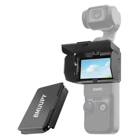 For DJI OSMO Pocket 4 3 Screen Sun Hood,Pocket 4 3 Lens Hood Cover,Foldable Gimbal Screen Protective