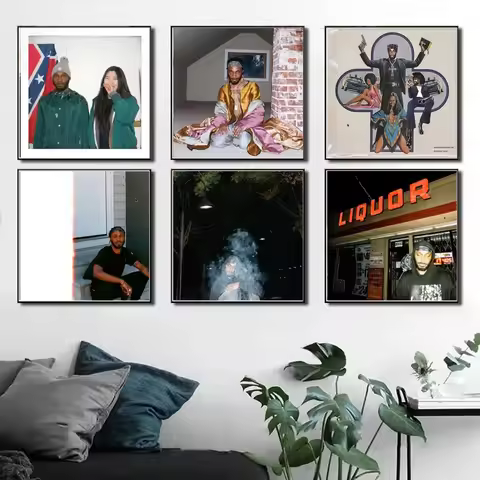 New Jpegmafia Danny Brown Veteran SCARING Music Album Cover Prints Wall Art Canvas Painting Picture