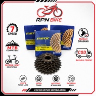 EXOTIC 7-speed bicycle gear Ready-to-use folding MTB bicycle gear/