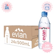 evian Natural Mineral Water (24 x 500ml Carton)
