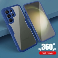 360 Full Body Protection Case for Samsung Galaxy S25 S24 S23 Ultra Plus S24 S23 FE Shockproof Cover 
