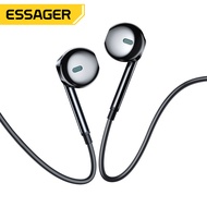 Essager 3.5mm Wired Headphone Earphone With Microphone For Xiaomi Samsung Phone Computer PC Headset 
