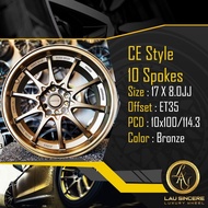 CE Style 10 Spokes 17 X 8.0JJ 10x100/114.3 Bronze