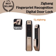 Zigbang Door Lock Self-Construction Premium Push Pull Fingerprint Recognition Digital Door Lock SHPP71