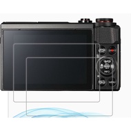 2Pcs Clear Tempered Glass For Canon PowerShot G7X Mark II / G9X Mark II Digital Camera LCD Film