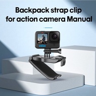 DJI Action 2 Backpack Clip for GoPro 360 X3 Osmo Pocket 4 Action4/3 Camera Accessories Strap Bracket