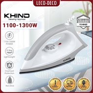 【NEW】 Khind EI-405 EI405 1300W Electric Dry Iron Non-Stick Soleplate Temperature Control Seterika Ba