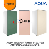 AQUA KULKAS 1 PINTU AQR-D185MBE /  [145 LITER] AQR D185 (MBE) BEIGE / AQR D185 (MME) MATCHA / AQR D1