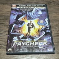 DVD - PAYCHECK BEN AFFLECK UMA THURMAN - Music Movie TV Series Anime D/BLUE RAY