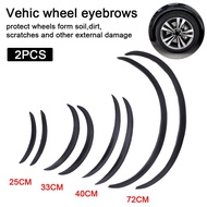 2pcs Car Styling Arch Wheel Eyebrows Flare Extension Protector Lip Anti-Scratch Soft Strip Wheel Lip