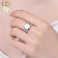 Beautiful Double Layer 5 Karat Smooth Flash Diamond Ring Women's 5CT Mozzarella Diamond OpenRing