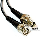 Rg58 BNC Male to BNC Female Bulkhead Jumper Cable 5 Meters Long