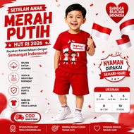 MERAH Children's Suit August 17th Red and White Indonesian Independence Day 2026 | Indonesian Indepe