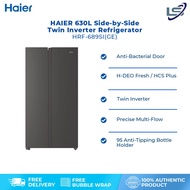 HAIER 628L / 630L Side-by-Side Twin Inverter Refrigerator | HRF-619SI(B) | HRF-689SI(GE) | H-DEO Fre