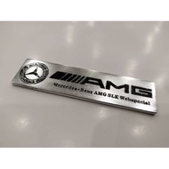 Mercedes AMG Alloy Logo badge AMG with double tape