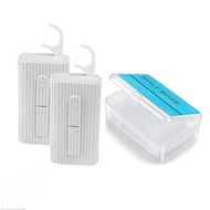 Holy Rose Portable Dental Floss Picks Dispenser 2Box,Travel Floss Storage Case with Adult Toothpicks