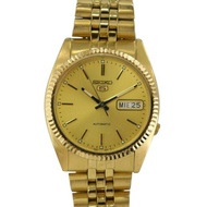 SEIKO 5 7S26-0500 Automatic Day-Date Back Suke Gold Color Direct from Japan Secondhand